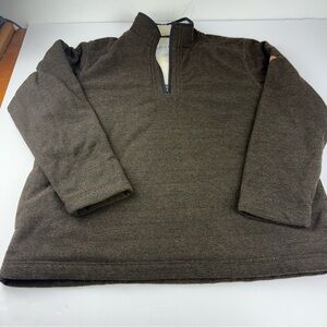 Orvis Sherpa Lined Fleece Quarter Zip Pullover Men's X Large Sherpa Brighton
